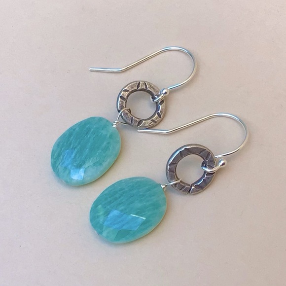 Amazonite Au Naturale Earrings Sundance Catalog - Picture 3 of 5